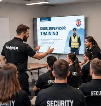 Door Supervisor training with trainer and trainees